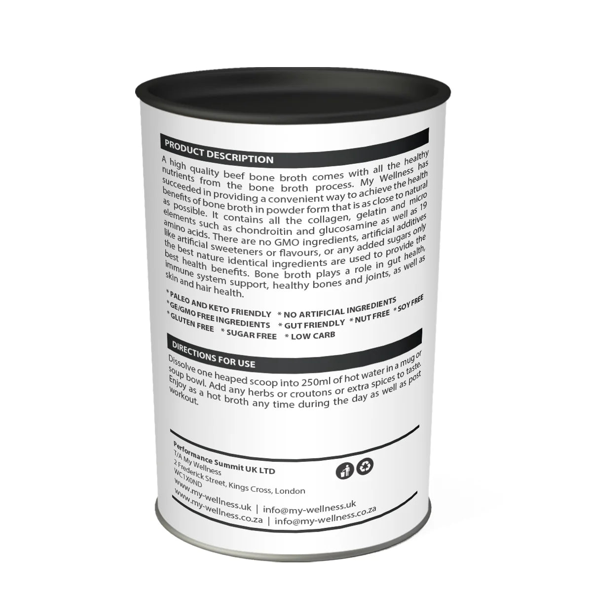 Super Nature's Bone Broth Powder. Smokey Beef (400g)