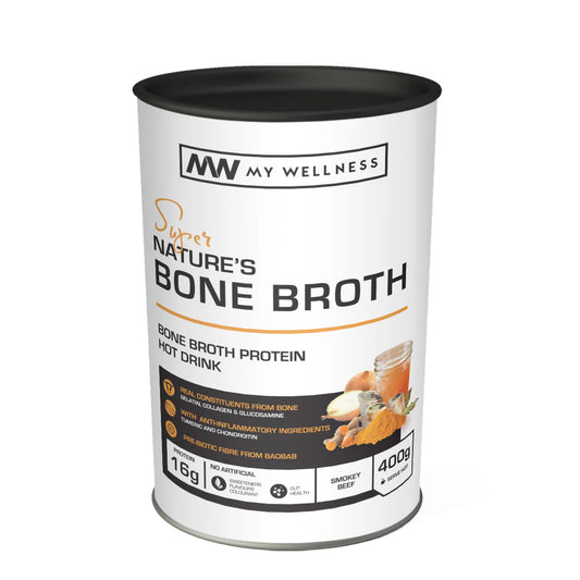 Super Nature's Bone Broth Powder. Smokey Beef (400g)