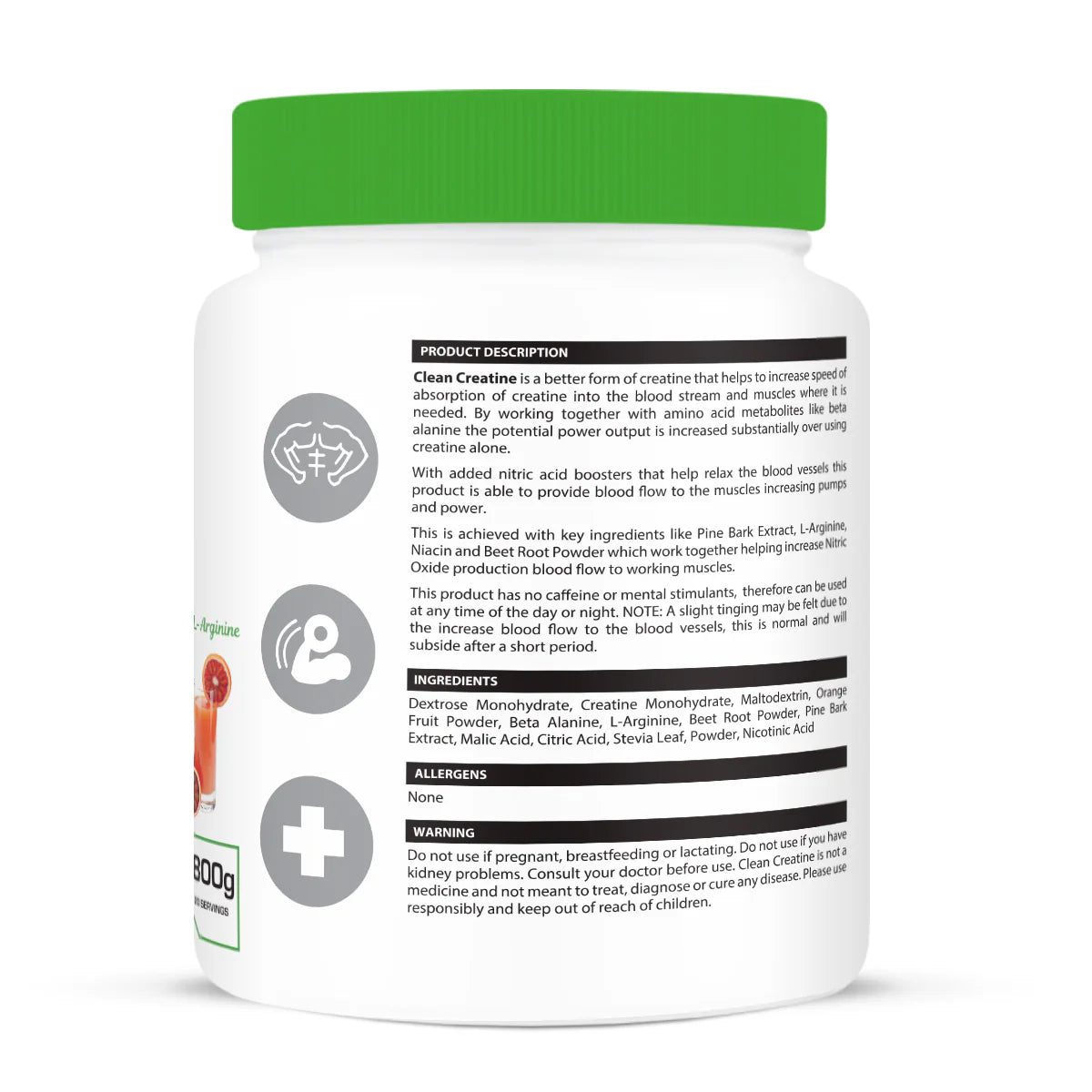 Clean Creatine. Blood Orange (800g)