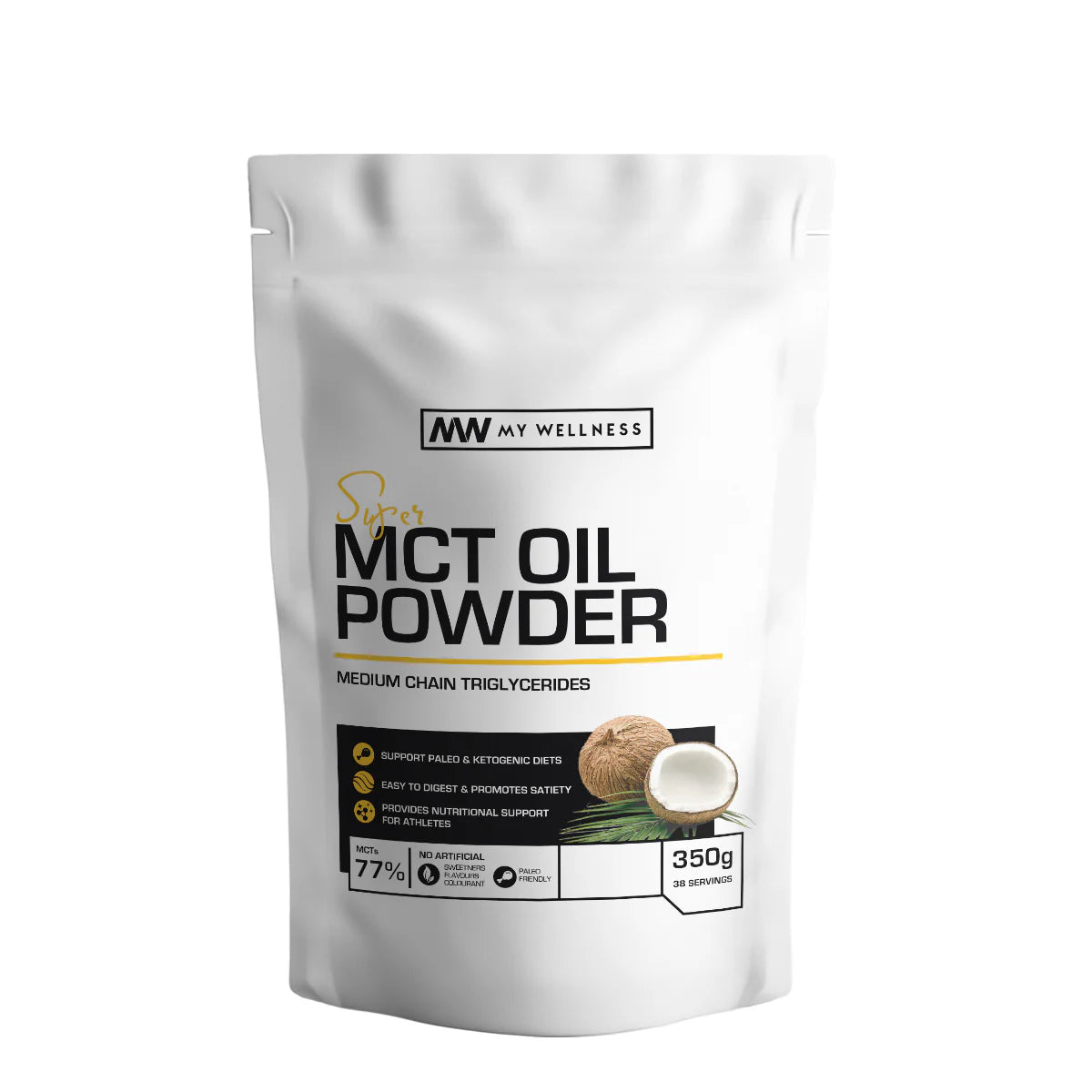 Super MCT Oil Powder, Unflavored (350g)