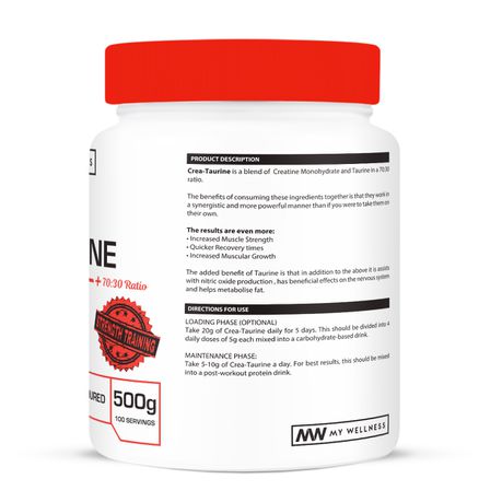 Super Crea-taurine, Unflavored (500g)